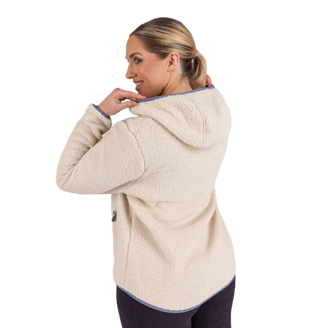 Natural - Back - Aubrion Womens-Ladies Clement Fleece Jacket