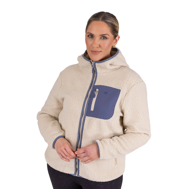 Natural - Side - Aubrion Womens-Ladies Clement Fleece Jacket