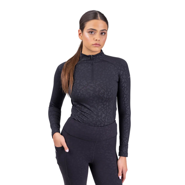 Charcoal - Back - Aubrion Womens-Ladies Revive Winter Base Layer Top