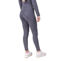 Grey - Back - Aubrion Womens-Ladies Eltar Horse Riding Tights
