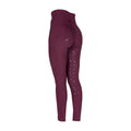 Black Cherry - Back - Aubrion Womens-Ladies Eltar Horse Riding Tights