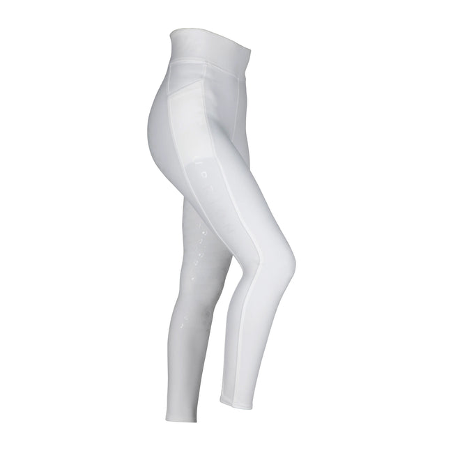 White - Front - Aubrion Womens-Ladies Eltar Horse Riding Tights