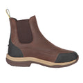Brown - Lifestyle - Moretta Womens-Ladies Genoa Xgrip Leather Chelsea Boots