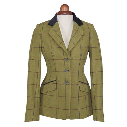 Red-Yellow-Blue - Front - Aubrion Womens-Ladies Saratoga Show Jumping Jacket