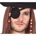 Black - Back - Fiestas Guirca Unisex Adult Fabric Pirate Eyepatch