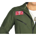 Green - Side - Fiestas Guirca Mens Fighter Pilot Costume