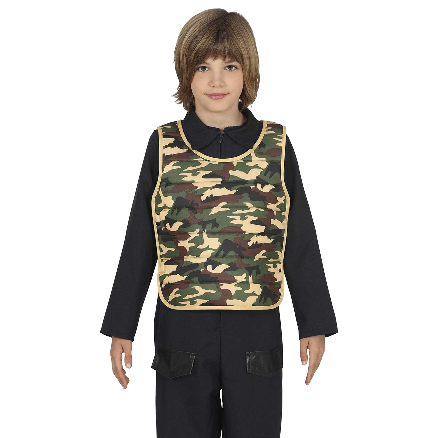 Green - Lifestyle - Fiestas Guirca Boys Camouflage Vest Top
