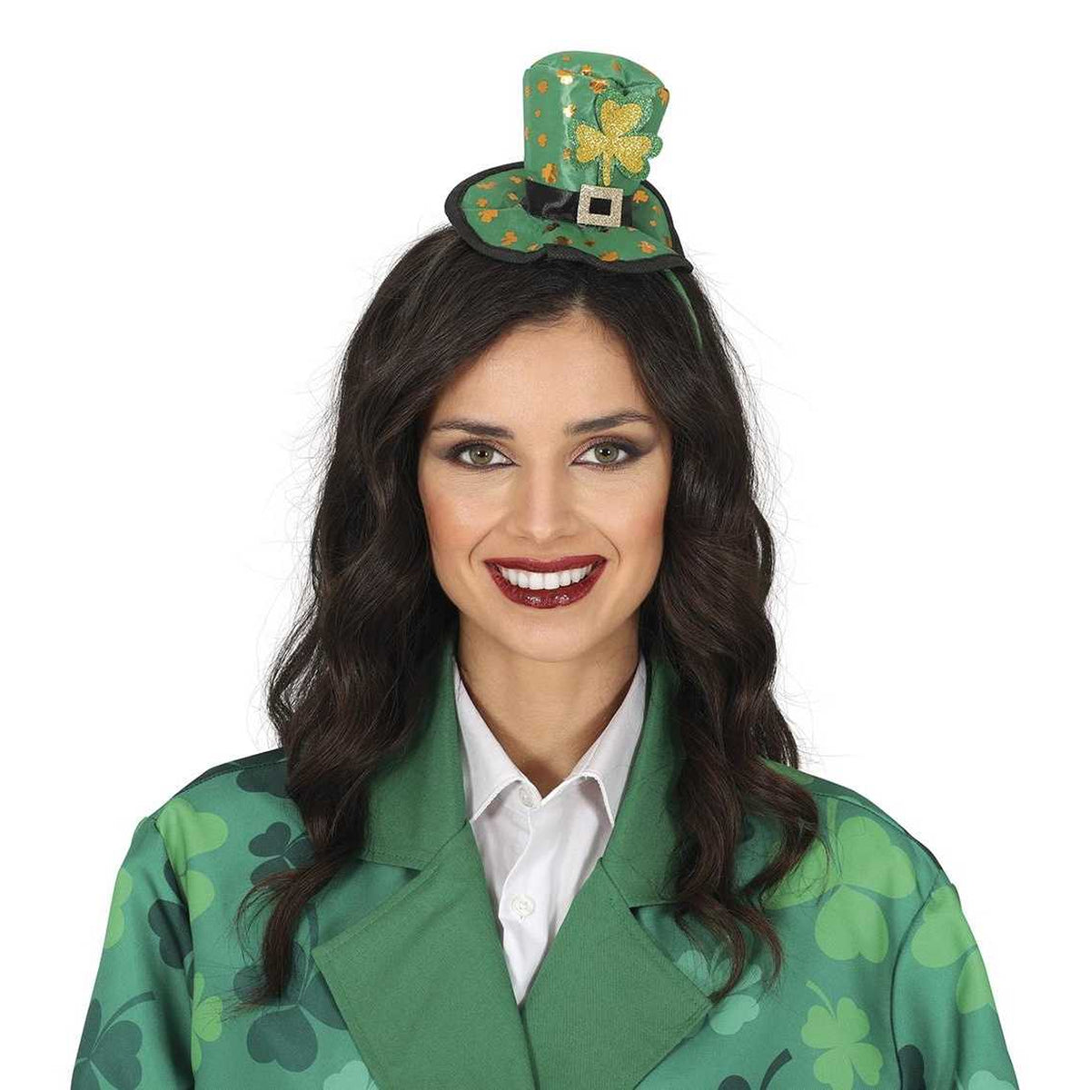 Green - Side - Fiestas Guirca Leprechaun St Patricks Day Headband