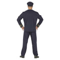 Blue - Back - Fiestas Guirca Mens Pilot Costume Set