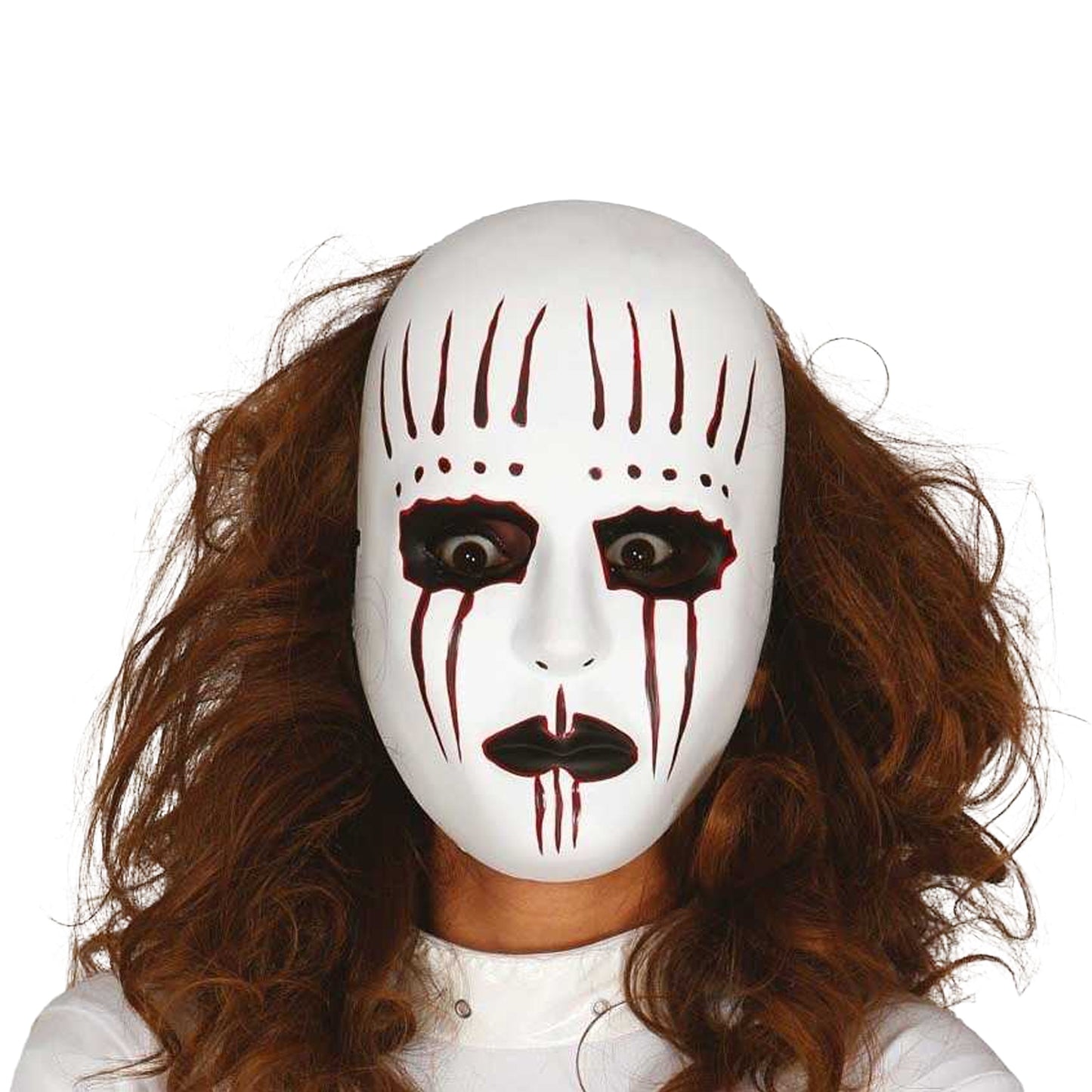 White - Back - Fiestas Guirca Unisex Adult Sinister Mime Mask