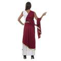 Burgundy-Beige - Back - Fiestas Guirca Womens-Ladies Roman Costume Set