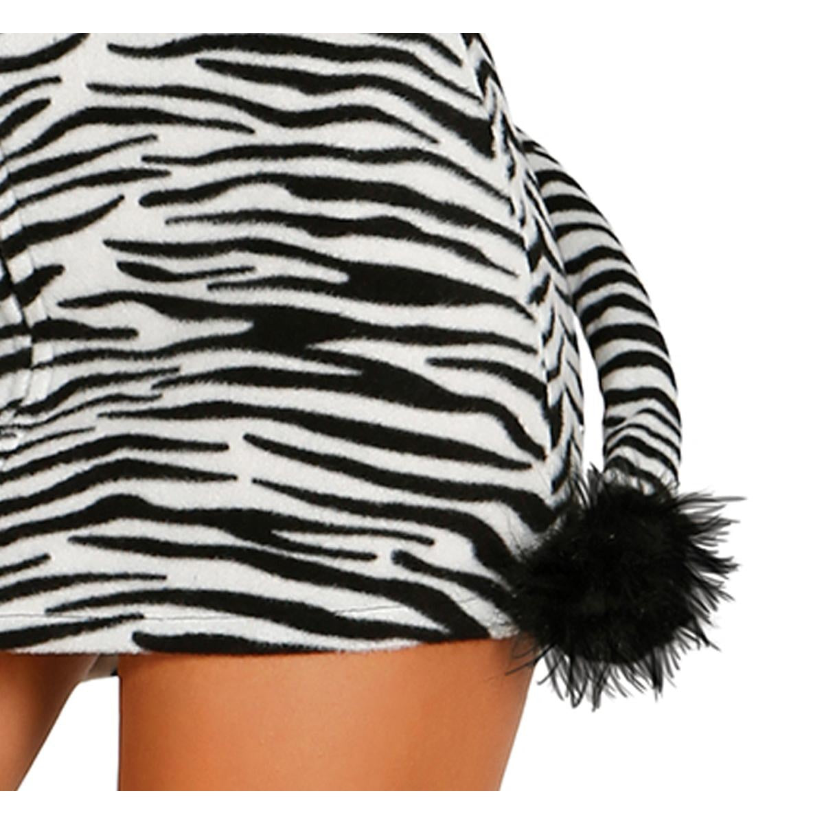 White-Black - Pack Shot - Fiestas Guirca Womens-Ladies Zebra Costume Set