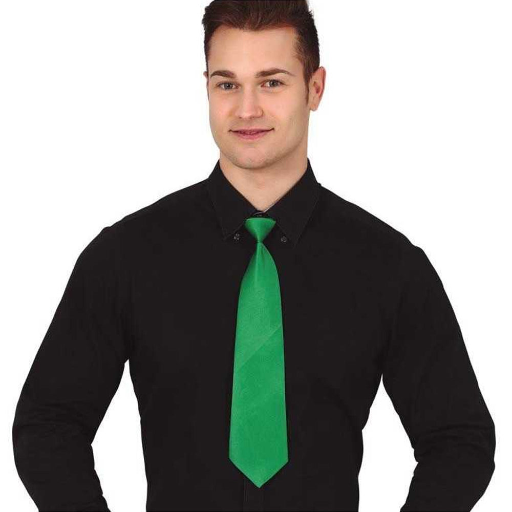Green - Back - Fiestas Guirca Plain Tie