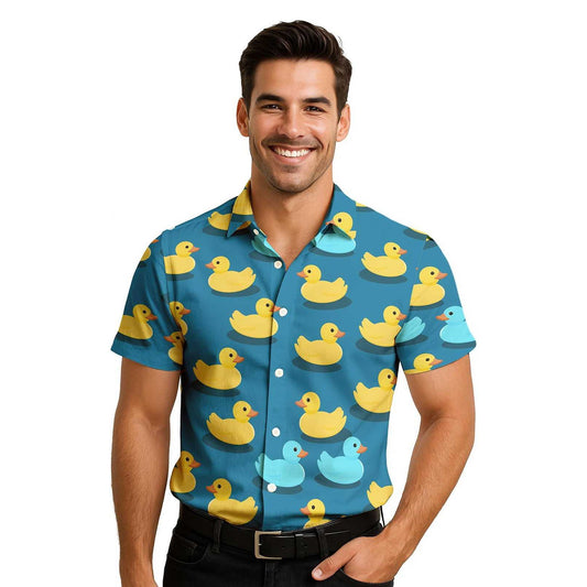 Blue - Front - Fiestas Guirca Mens Ducks Shirt