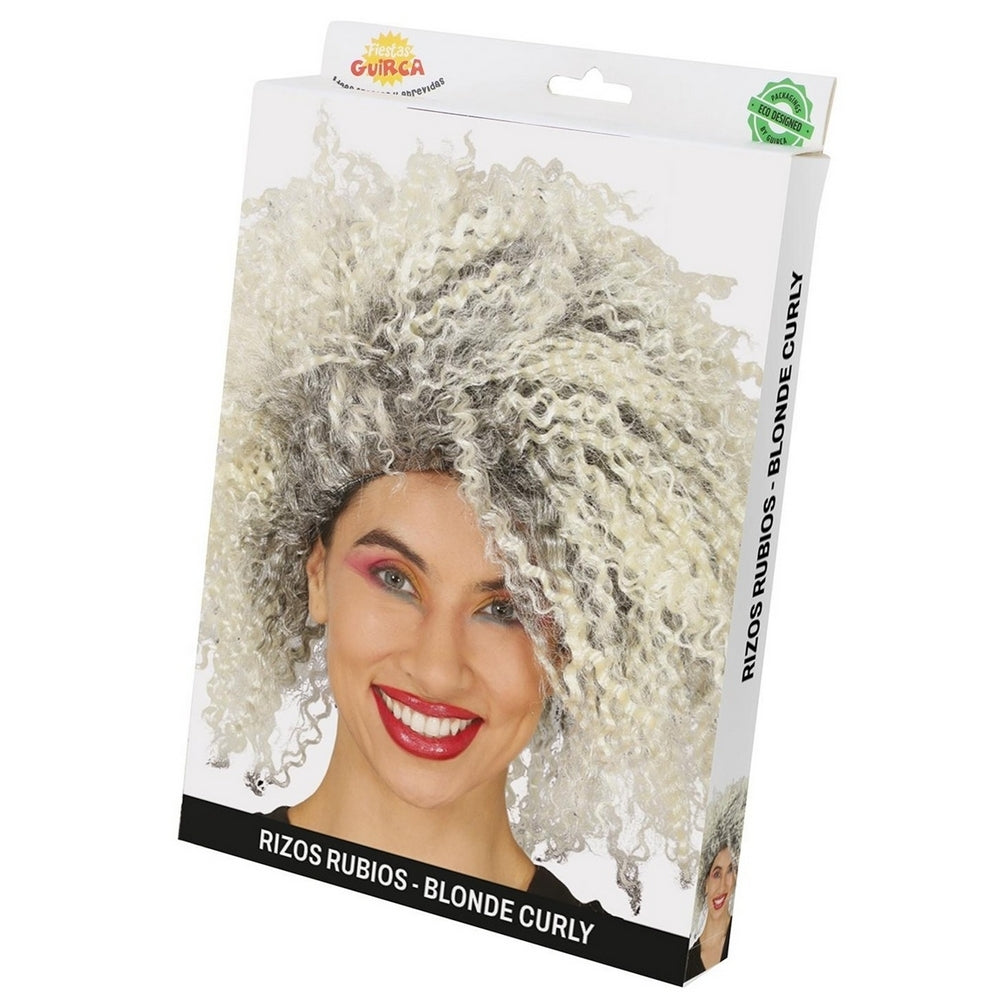Blonde - Back - Fiestas Guirca Curled Wig
