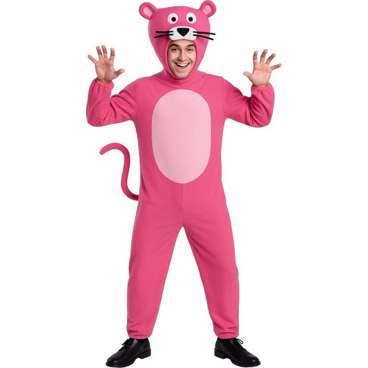 Pink - Front - Fiestas Guirca Mens Panther Costume Set