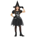 Black - Front - Fiestas Guirca Girls Witch Costume Set