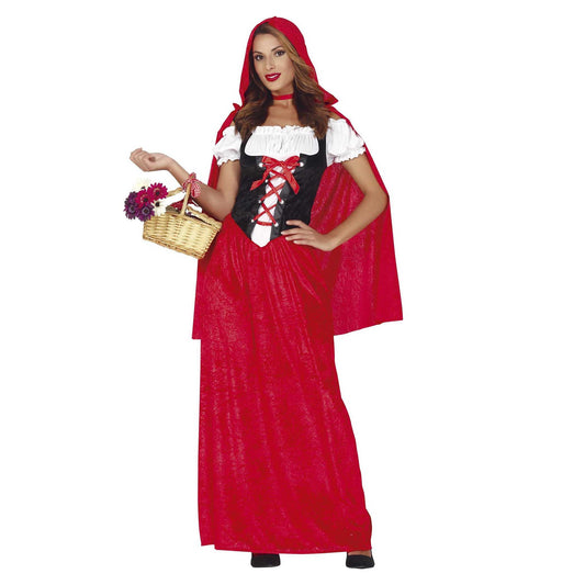 Red-White - Front - Fiestas Guirca Womens-Ladies Hooded Costume Set
