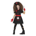 Red-Black - Front - Fiestas Guirca Childrens-Kids Killer Nurse Costume Set