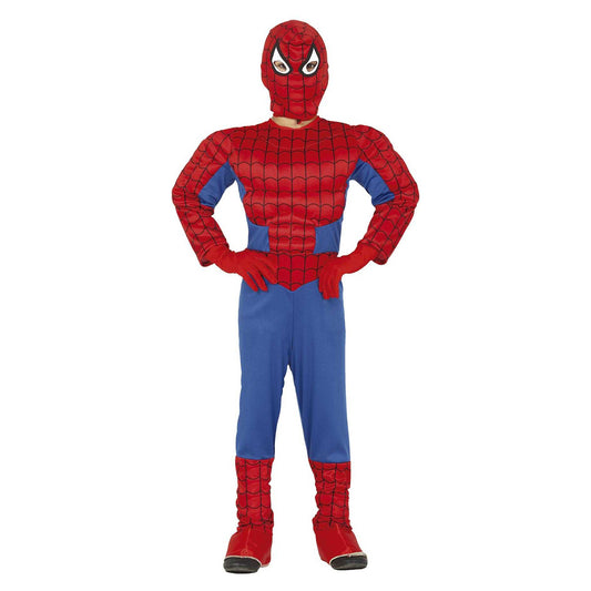 Red-Blue - Front - Fiestas Guirca Boys Superhero Costume Set