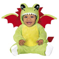 Green-Red - Front - Fiestas Guirca Baby Dragon Costume Set