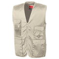 Camel - Front - Result Mens Safari Waistcoat Jacket