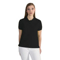 Black - Back - SG Ladies-Womens Polycotton Short Sleeve Polo Shirt