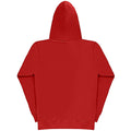 Red - Side - SG Ladies Full Zip Plain Hooded Sweatshirt
