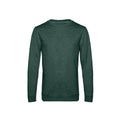 Heather Dark Green - Front - B&C Mens Set In Sweatshirt