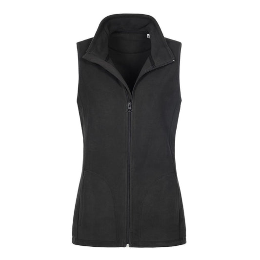Black Opal - Front - Stedman Womens-Ladies Fleece Gilet