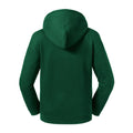 Bottle Green - Back - Russell Childrens-Kids Authentic Hooded Hoodie