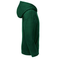 Bottle Green - Side - Russell Childrens-Kids Authentic Hooded Hoodie