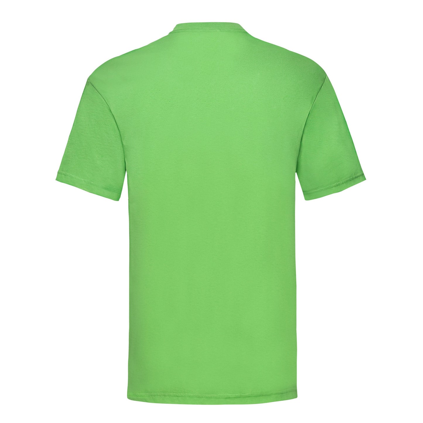 Lime Green - Back - Fruit Of The Loom Mens Valueweight T-Shirt