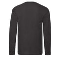 Black - Back - Fruit of the Loom Mens Original Long-Sleeved T-Shirt