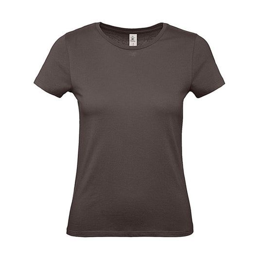Bear Brown - Front - B&C Womens-Ladies #E150 T-Shirt