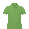Real Green - Back - B&C Womens-Ladies ID.001 Pique Polo Shirt