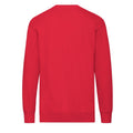 Red - Back - Fruit of the Loom Mens Lightweight Set-in Sweatshirt