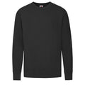 Black - Front - Fruit of the Loom Mens Lightweight Set-in Sweatshirt