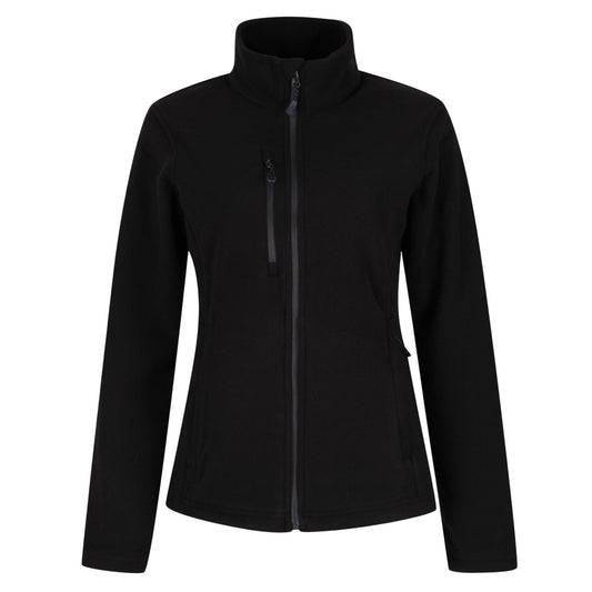 Black - Front - Regatta Professional Womens-Ladies Recycled Full Zip Fleece Jacket