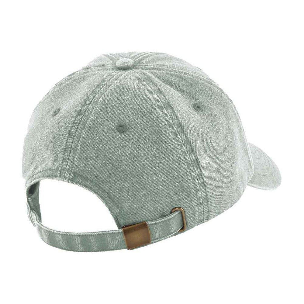 Sage Green - Back - Beechfield Vintage Low Profile Baseball Cap