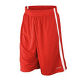 Red-White - Front - Spiro Mens Quick Dry Basketball Shorts