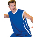 Royal Blue-White - Back - Spiro Mens Quick Dry Sleeveless Basketball Shirt