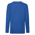 Royal Blue - Back - Fruit Of The Loom Childrens-Kids Valueweight Plain Long-Sleeved T-Shirt