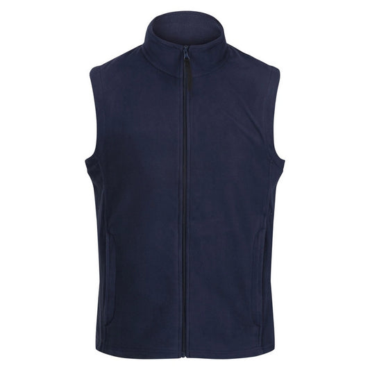 Dark Navy - Front - Regatta Mens Microfleece Gilet