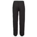 Black - Back - Fruit of the Loom Mens Elasticated Hem Jogging Bottoms