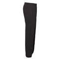 Black - Side - Fruit of the Loom Mens Elasticated Hem Jogging Bottoms