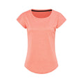 Coral Heather - Front - Stedman Womens-Ladies Move Recycled Sports T-Shirt