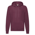 Burgundy - Front - Fruit of the Loom Mens Lightweight Pullover Hoodie