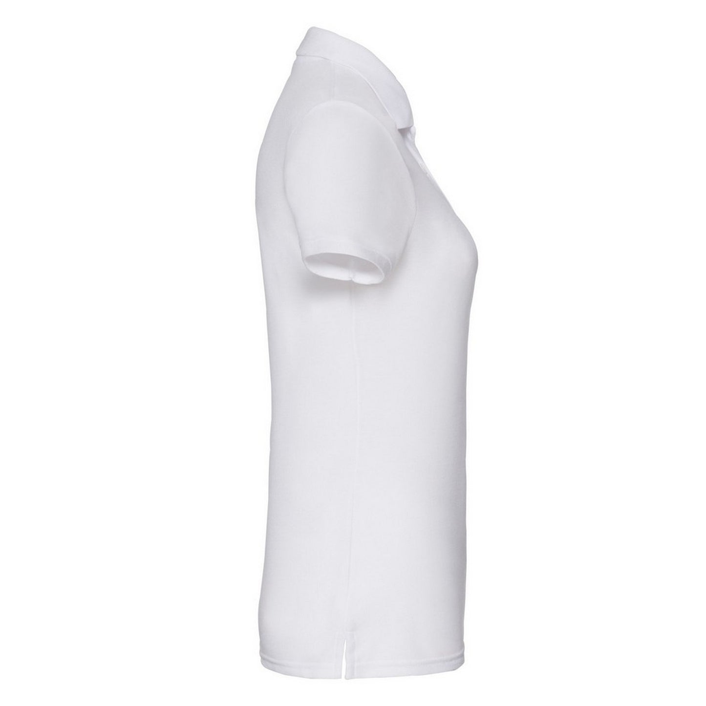 White - Side - Fruit of the Loom Womens-Ladies 65-35 Polo Shirt