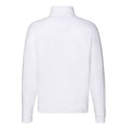 White - Back - Fruit of the Loom Mens Premium Zip Neck Sweatshirt